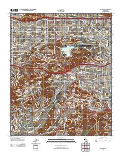 San Dimas 2012 topographic map thumbnail