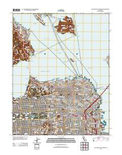 San Francisco North 2012 topographic map thumbnail