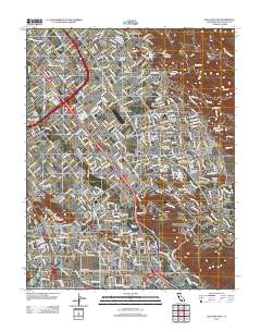 San Jose East 2012 topographic map thumbnail