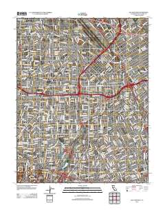 San Jose West 2012 topographic map thumbnail