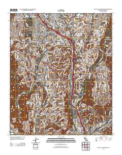 San Juan Capistrano 2012 topographic map thumbnail