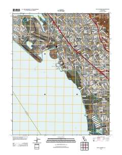 San Leandro 2012 topographic map thumbnail