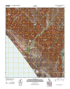Las Pulgas Canyon 2012 topographic map thumbnail