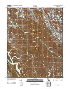 Las Trampas Ridge 2012 topographic map thumbnail