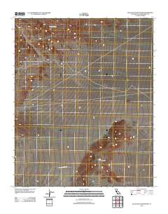Little Piute Mountains 2012 topographic map thumbnail