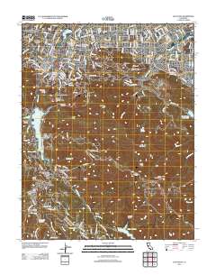 Los Gatos 2012 topographic map thumbnail