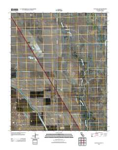 Lost Hills NW 2012 topographic map thumbnail