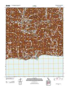 Malibu Beach 2012 topographic map thumbnail