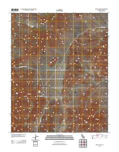 Manly Peak 2012 topographic map thumbnail