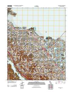 San Mateo 2012 topographic map thumbnail