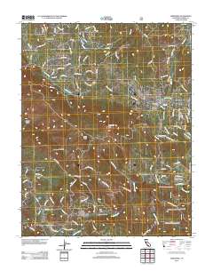 Ahwahnee 2012 topographic map thumbnail