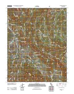 Auberry 2012 topographic map thumbnail