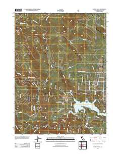 Burney Falls 2012 topographic map thumbnail