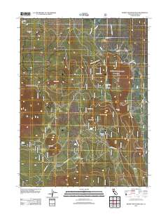 Burney Mountain East 2012 topographic map thumbnail