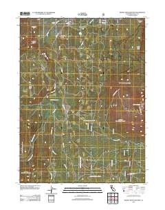Burney Mountain West 2012 topographic map thumbnail