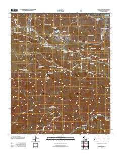 Burnt Peak 2012 topographic map thumbnail