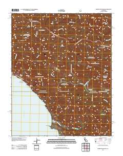 Burro Mountain 2012 topographic map thumbnail
