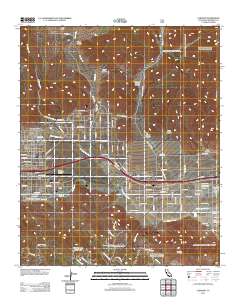 Cabazon 2012 topographic map thumbnail