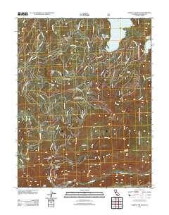 Cherry Lake South 2012 topographic map thumbnail