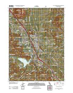 City of Mount Shasta 2012 topographic map thumbnail