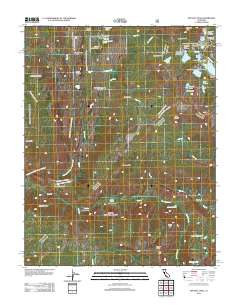 Crystal Crag 2012 topographic map thumbnail