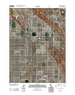 Dorris 2012 topographic map thumbnail