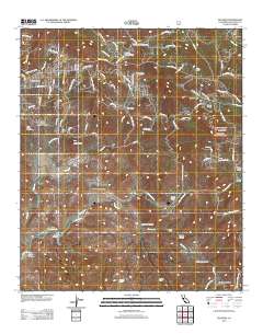 Dulzura 2012 topographic map thumbnail