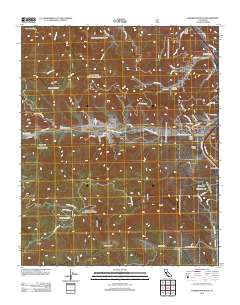Frazier Mountain 2012 topographic map thumbnail