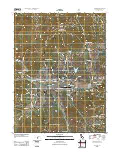Hayfork 2012 topographic map thumbnail