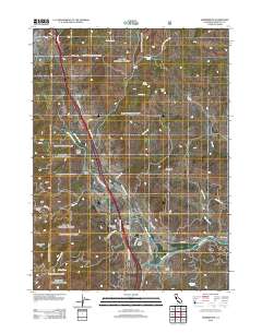 Hornbrook 2012 topographic map thumbnail