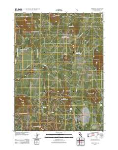 Horse Peak 2012 topographic map thumbnail