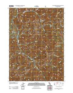 Huckleberry Mountain 2012 topographic map thumbnail