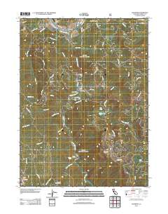 Hyampom 2012 topographic map thumbnail