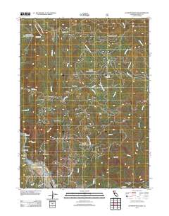 Hyampom Mountain 2012 topographic map thumbnail