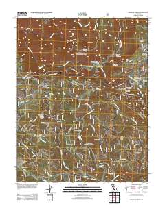 Jawbone Ridge 2012 topographic map thumbnail