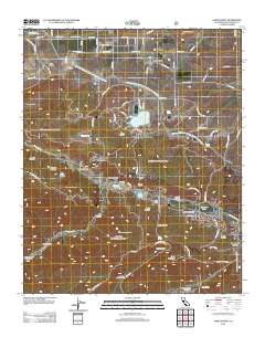 Lake Hughes 2012 topographic map thumbnail