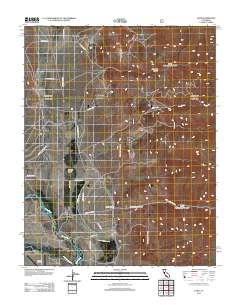 Laws 2012 topographic map thumbnail