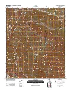 Liebre Mountain 2012 topographic map thumbnail