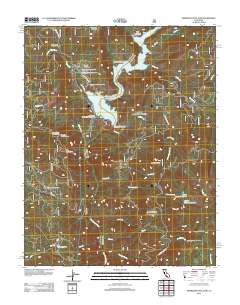 Mammoth Pool Dam 2012 topographic map thumbnail