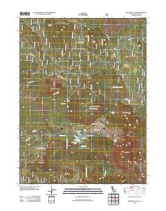 Manzanita Lake 2012 topographic map thumbnail