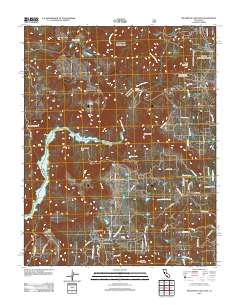 Millerton Lake East 2012 topographic map thumbnail