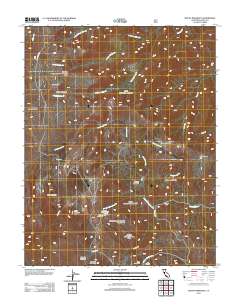 Mount Barcroft 2012 topographic map thumbnail