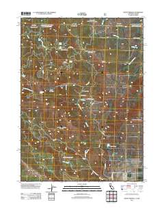Mount Bidwell 2012 topographic map thumbnail