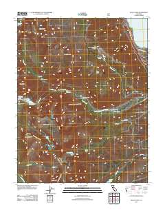 Mount Dana 2012 topographic map thumbnail