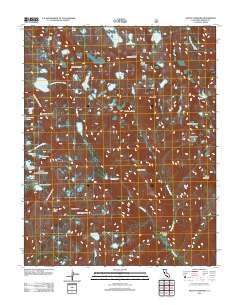 Mount Goddard 2012 topographic map thumbnail