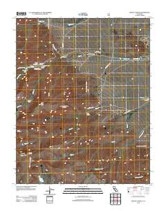 Mount Langley 2012 topographic map thumbnail