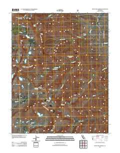 Mount Williamson 2012 topographic map thumbnail