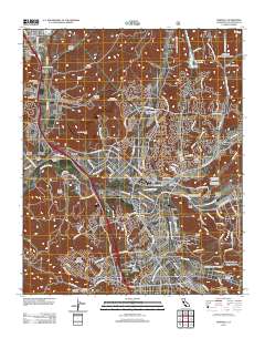 Newhall 2012 topographic map thumbnail