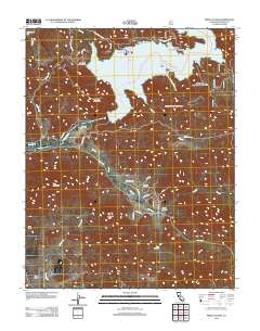 Pine Flat Dam 2012 topographic map thumbnail