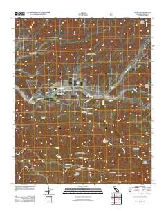 Reyes Peak 2012 topographic map thumbnail